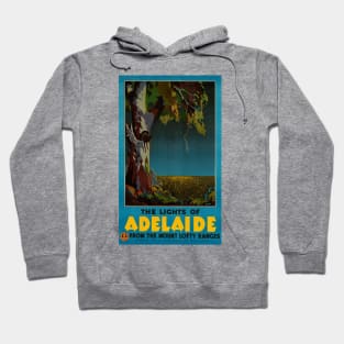 Vintage Travel Poster The Lights of Adelaide Australia Hoodie